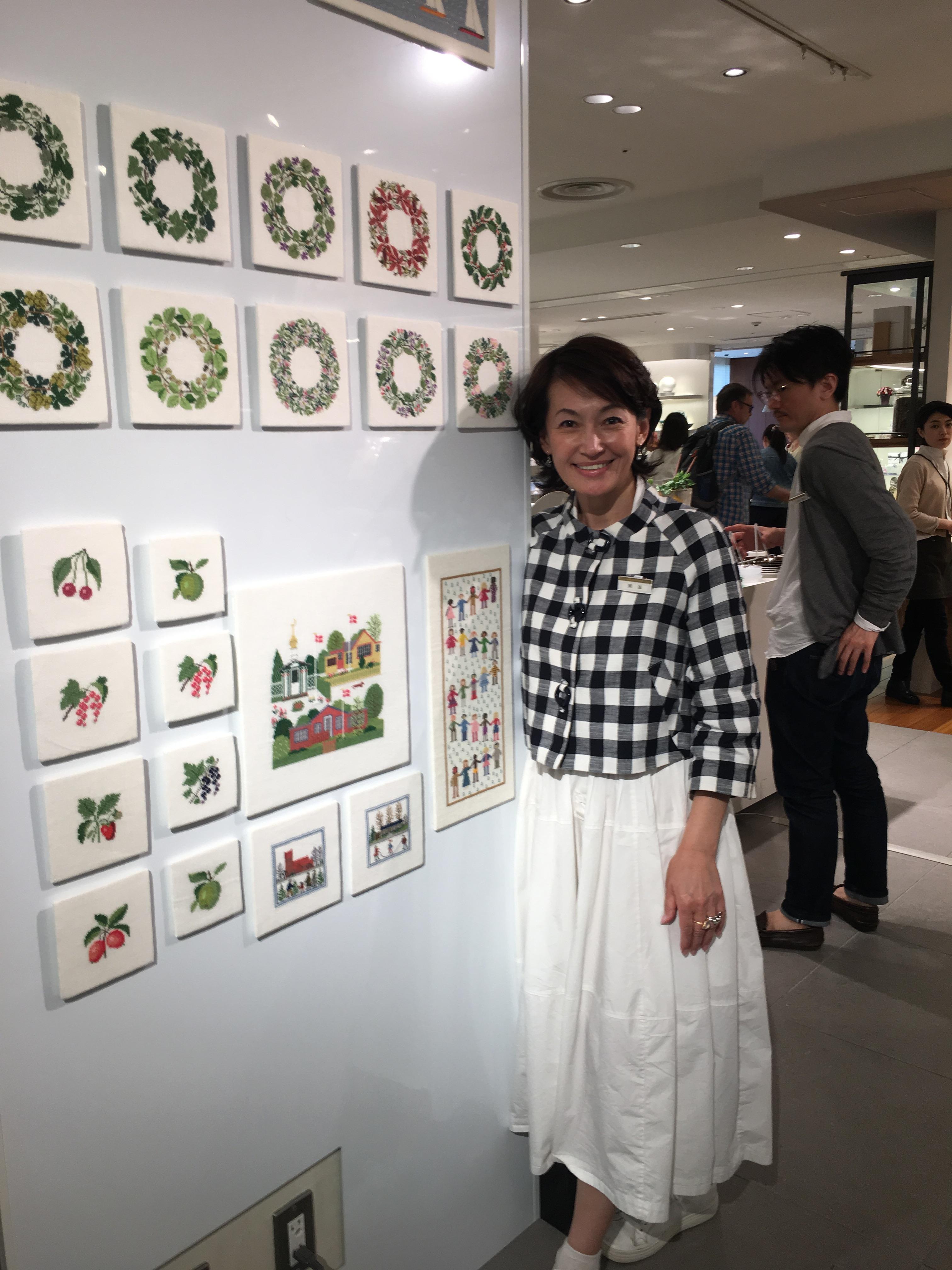 岡田美里さんとデンマーク刺繍を作るワークショップ Store Blog ハウスオブ トビアスヤコブセン