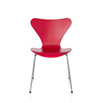 MINIATURE 3107 CHAIR Opium red