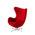 MINIATURE EGG CHAIR Red
