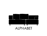 アルファベットソファ