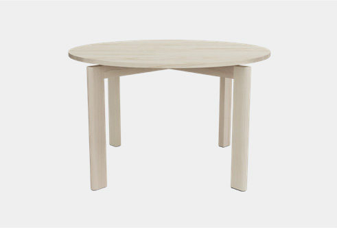 ベース:オイル仕上げ 天板:無垢材 アッシュ